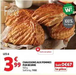 Auchan Chaussons aux pommes pur beurre offre