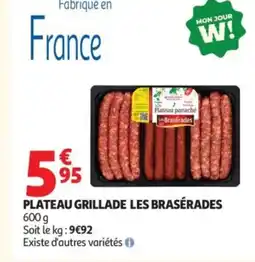Auchan LES BRASÉRADES Plateau grillade offre