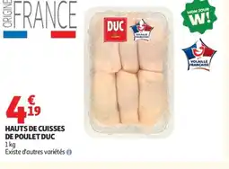 Auchan DUC Hauts de cuisses de poulet offre