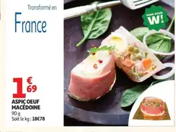 Auchan Aspic oeuf macédoine offre