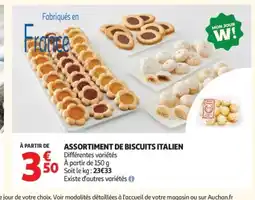 Auchan Assortiment de biscuits italien offre