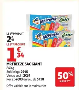 Auchan MR FREEZE Sac giant offre