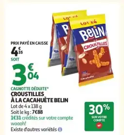 Auchan Croustilles à la cacahuète offre