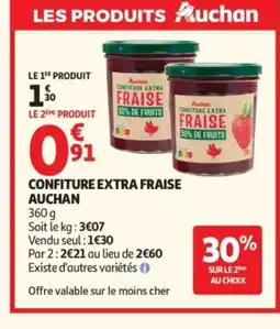Auchan AUCHAN Confiture extra fraise offre