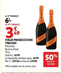 Auchan TREVISO Italie prosecco doc offre