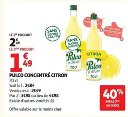 Auchan PULCO Concentré citron offre