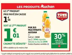 Auchan AUCHAN Pur jus multifruits offre