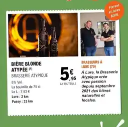 E.Leclerc BRASSERIE ATYPIQUE Bière blonde atypée offre