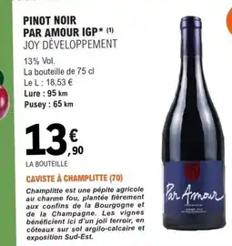 E.Leclerc JOY DÉVELOPPEMENT noir par amour igp offre