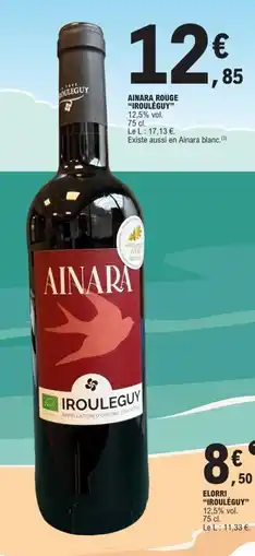 E.Leclerc IROULÉGUY Ainara rouge offre