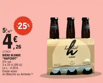 HAPCHOT Bière blonde