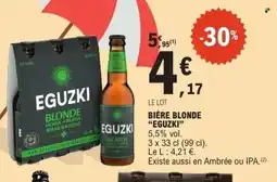 E.Leclerc EGUZKI Bière blonde offre