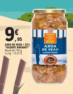 E.Leclerc GILBERT BARADAT Axoa de veau +25% offre
