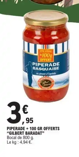 E.Leclerc GILBERT BARADAT Piperade offre