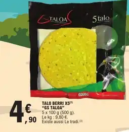 E.Leclerc GS TALOA Talo berri x5 offre