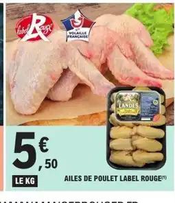 E.Leclerc Ailes de poulet label rouge offre