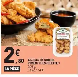 E.Leclerc Accras de morue piment d'espelette offre
