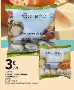 E.Leclerc BASKETXEA Croquettes de jambon offre