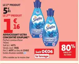 Auchan Adoucissant ultra concentré offre