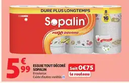 Auchan SOPALIN Essuie tout décoré offre