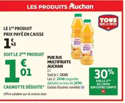 Auchan AUCHAN Pur jus multifruits offre