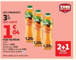 Auchan FUZE TEA Pêche offre