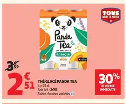 Auchan PANDA TEA Thé glacé offre