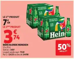 Auchan Bière blonde offre