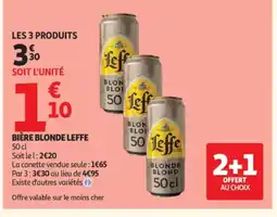 Auchan LEFFE Bière blonde offre