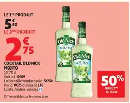 Auchan MOJITO Cocktail old nick offre