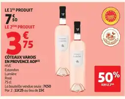Auchan ESTANDON Côteaux varois en provence aop offre