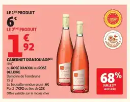 Auchan Cabernet d'anjou aop offre
