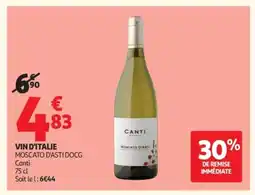 Auchan MOSCATO D'ASTI DOCG Vin d'italie offre