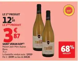 Auchan MAISON JEAN MARC AUJOUX Saint veran aop offre