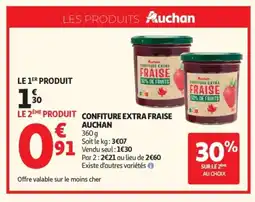 Auchan AUCHAN Confiture extra fraise offre