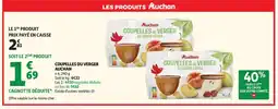 Auchan AUCHAN Coupelles du verger offre