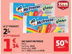 Auchan MR FREEZE Sac giant offre