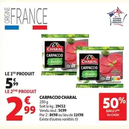Auchan CHARAL Carpaccio offre