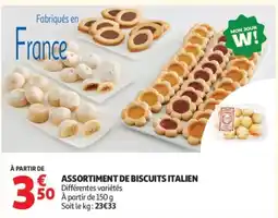 Auchan Assortiment de biscuits italien offre