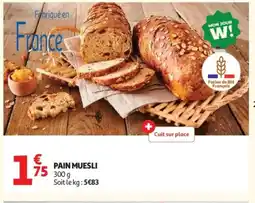 Auchan Pain muesli offre
