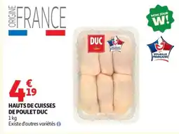 Auchan DUC Hauts de cuisses de poulet offre