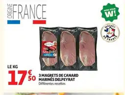 Auchan DELPEYRAT 3 magrets de canard marines offre