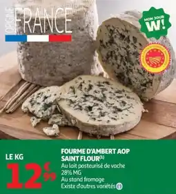 Auchan Fourme d'ambert aop saint flour offre
