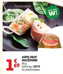 Auchan Aspic oeuf macédoine offre