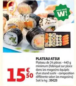 Auchan Plateau atsui offre