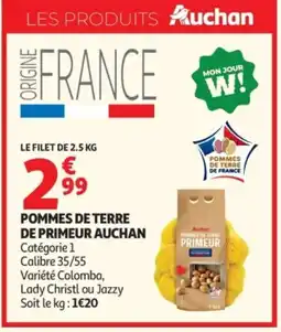 Auchan AUCHAN Pommes de terre de primeur offre