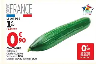 Auchan Concombre offre