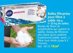 Provence Outillage GRE Balles filtrantes pour filtre à sable offre