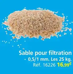 Provence Outillage Sable pour filtration offre