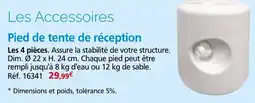 Provence Outillage Pied de tente de réception offre